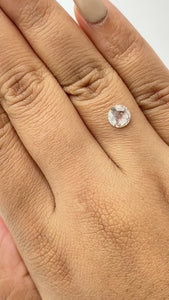 0.85ct | Salt & Pepper Round Shape Rose Cut Diamond - Modern Rustic Diamond
