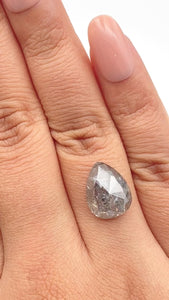6.29ct | Rustic  Pear Shape Brilliant Cut Diamond - Modern Rustic Diamond