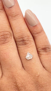 0.65ct | Salt & Pepper Shield Shape Step Cut Diamond - Modern Rustic Diamond