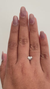 1.01ct | Salt & Pepper Heart Shape Brilliant Cut Diamond - Modern Rustic Diamond