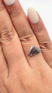 2.04ct | Rustic Shield Shape Rose Cut Diamond - Modern Rustic Diamond