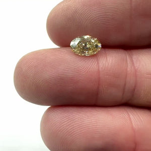 1.12ct | Champagne VVS Oval Shape Old Mine Cut Diamond - Modern Rustic Diamond