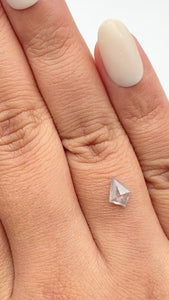 0.67ct | Rustic  Kite Shape Step Cut Diamond - Modern Rustic Diamond
