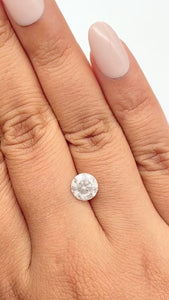 1.76ct | Salt & Pepper Round Shape Rose Cut Diamond - Modern Rustic Diamond