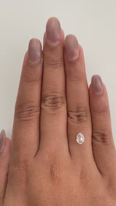 0.72ct | G/VVS2 Pear Shape Rose Cut Diamond (GIA) - Modern Rustic Diamond