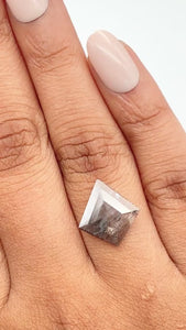 1.86ct | Rustic Kite Shape Rose Cut Diamond - Modern Rustic Diamond