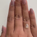 0.98ct | Champagne VVS Pear Shape Rose Cut Diamond - Modern Rustic Diamond