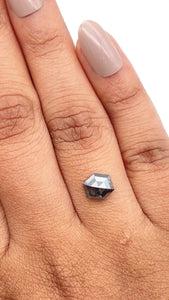 1.27ct | Rustic Hexagon Shape Step Cut Diamond - Modern Rustic Diamond