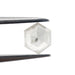 0.59ct | Salt & Pepper Opaque Rose Cut Hexagon Shape Diamond-Modern Rustic Diamond