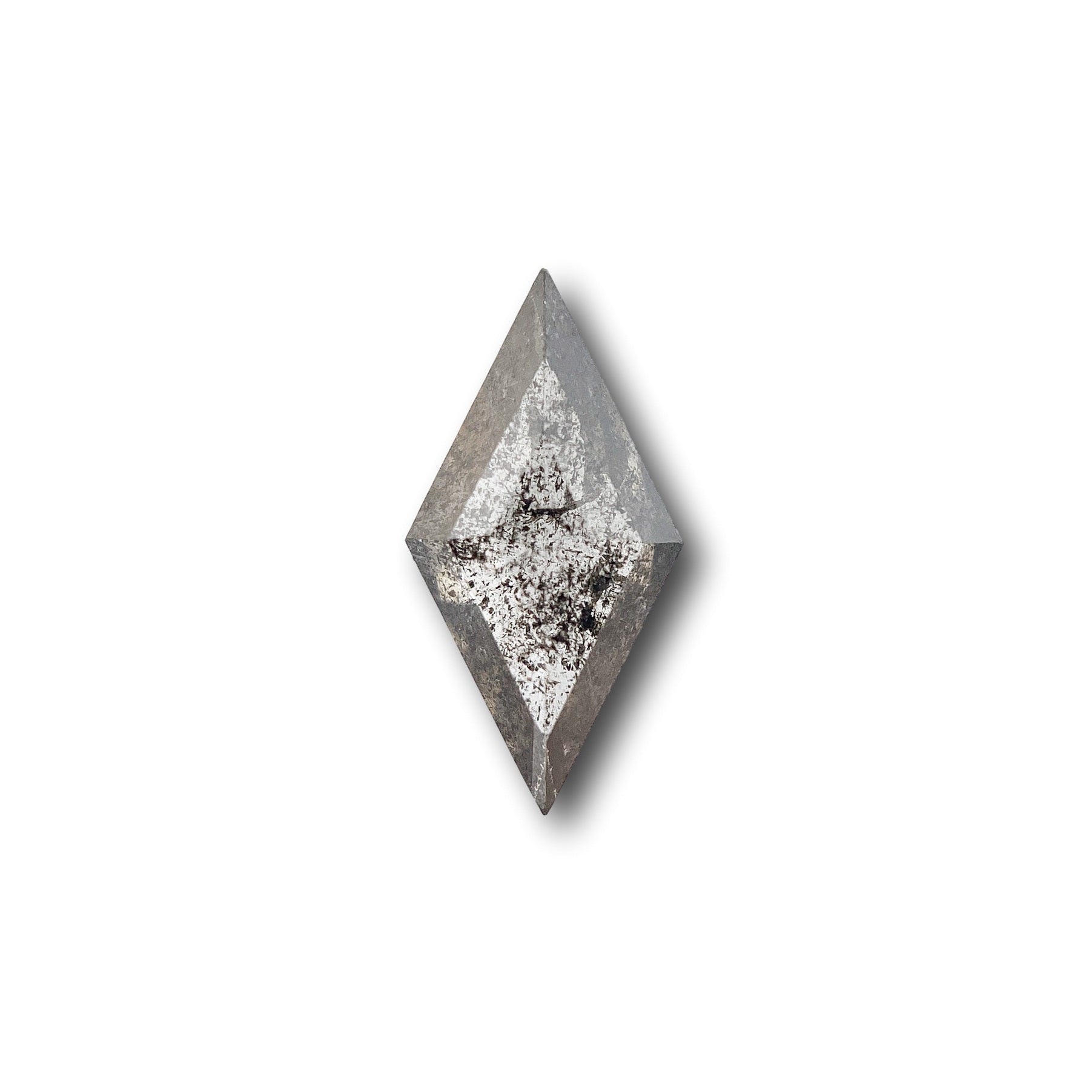 0.62ct | Salt & Pepper Rose Cut Lozenge Shape Diamond-Modern Rustic Diamond