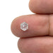 0.66ct | Salt & Pepper Rose Cut Hexagon Shape Diamond-Modern Rustic Diamond