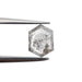 0.75ct | Salt & Pepper Rose Cut Hexagon Shape Diamond-Modern Rustic Diamond