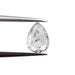 0.80ct | Salt & Pepper Rose Cut Pear Shape Diamond-Modern Rustic Diamond