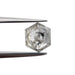 0.92ct | Salt & Pepper Rose Cut Hexagon Shape Diamond-Modern Rustic Diamond