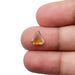 0.93ct | Portrait Cut Shield Shape Orange Yellow Montana Sapphire-Modern Rustic Diamond