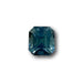0.94ct | Asscher Cut Blue Montana Sapphire-Modern Rustic Diamond