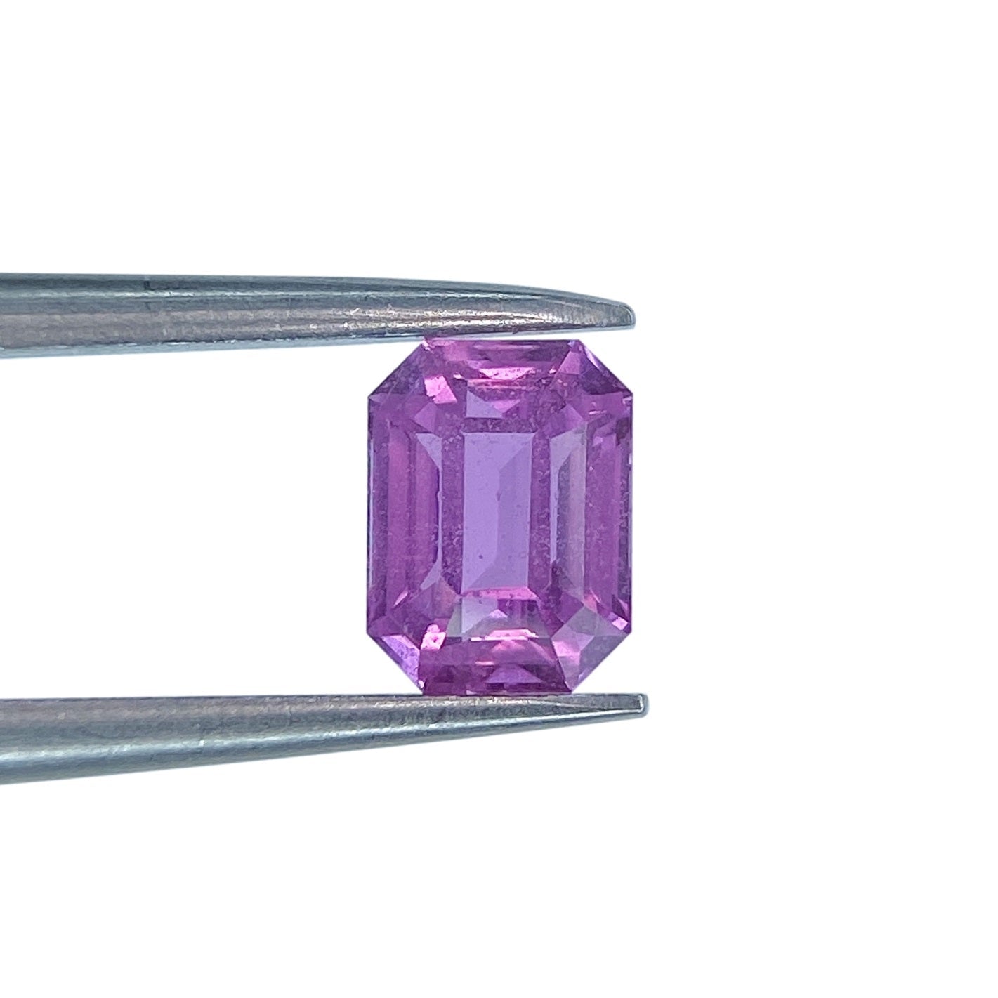 0.94ct | Emerald Cut Purplish Pink Sapphire (GIA)-Modern Rustic Diamond