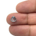 0.96ct | Salt & Pepper Rose Cut Trillion Shape Diamond-Modern Rustic Diamond