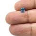 0.98ct | Brilliant Cut Cushion Shape Blue Montana Sapphire-Modern Rustic Diamond
