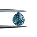 0.98ct | Brilliant Cut Pear Shape Blue Montana Sapphire-Modern Rustic Diamond