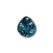0.98ct | Brilliant Cut Pear Shape Blue Montana Sapphire-Modern Rustic Diamond