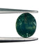 0.99ct | Brilliant Cut Oval Shape Blue Green Montana Sapphire-Modern Rustic Diamond
