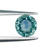 0.99ct | Brilliant Cut Round Shape Blue Montana Sapphire-Modern Rustic Diamond