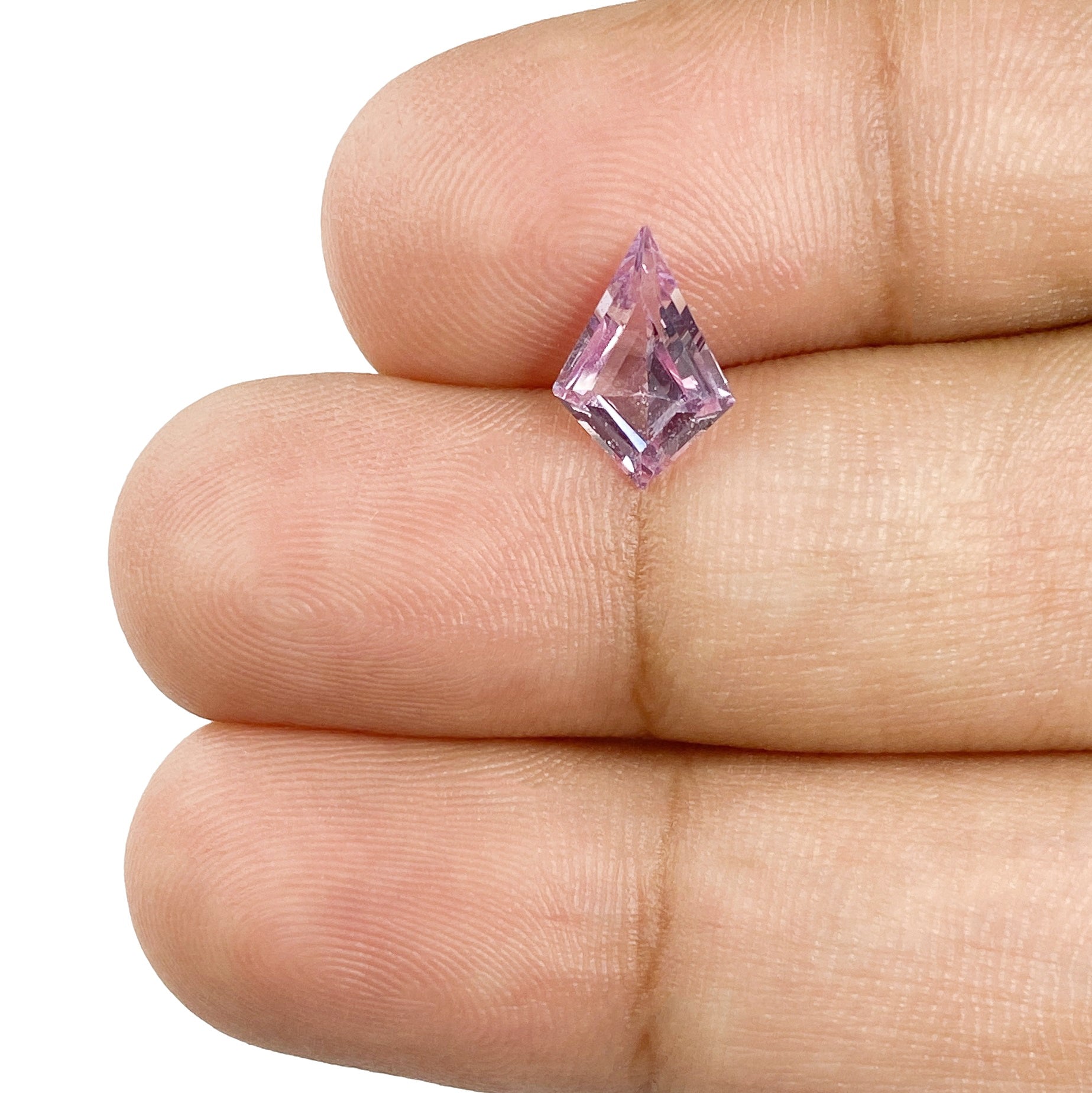 1.00ct | Step Cut Kite Shape Pink Sapphire-Modern Rustic Diamond
