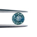 1.01ct | Brilliant Cut Round Shape Blue Montana Sapphire-Modern Rustic Diamond