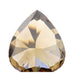 1.01ct | VS2 Fancy Dark Greenish Brown Pear Diamond-Modern Rustic Diamond