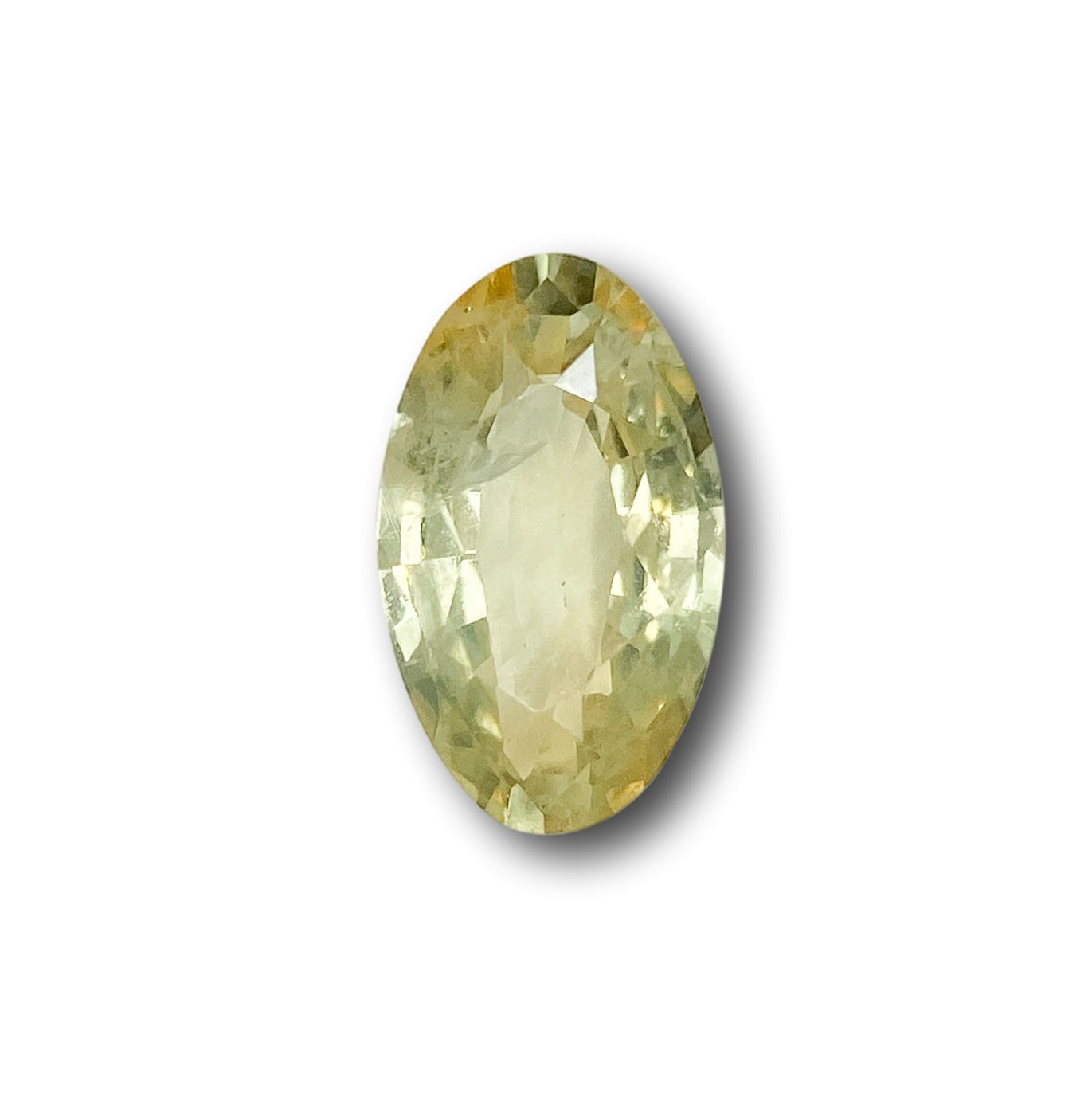 1.02ct | Brilliant Cut Moval Shape Yellow Montana Sapphire-Modern Rustic Diamond