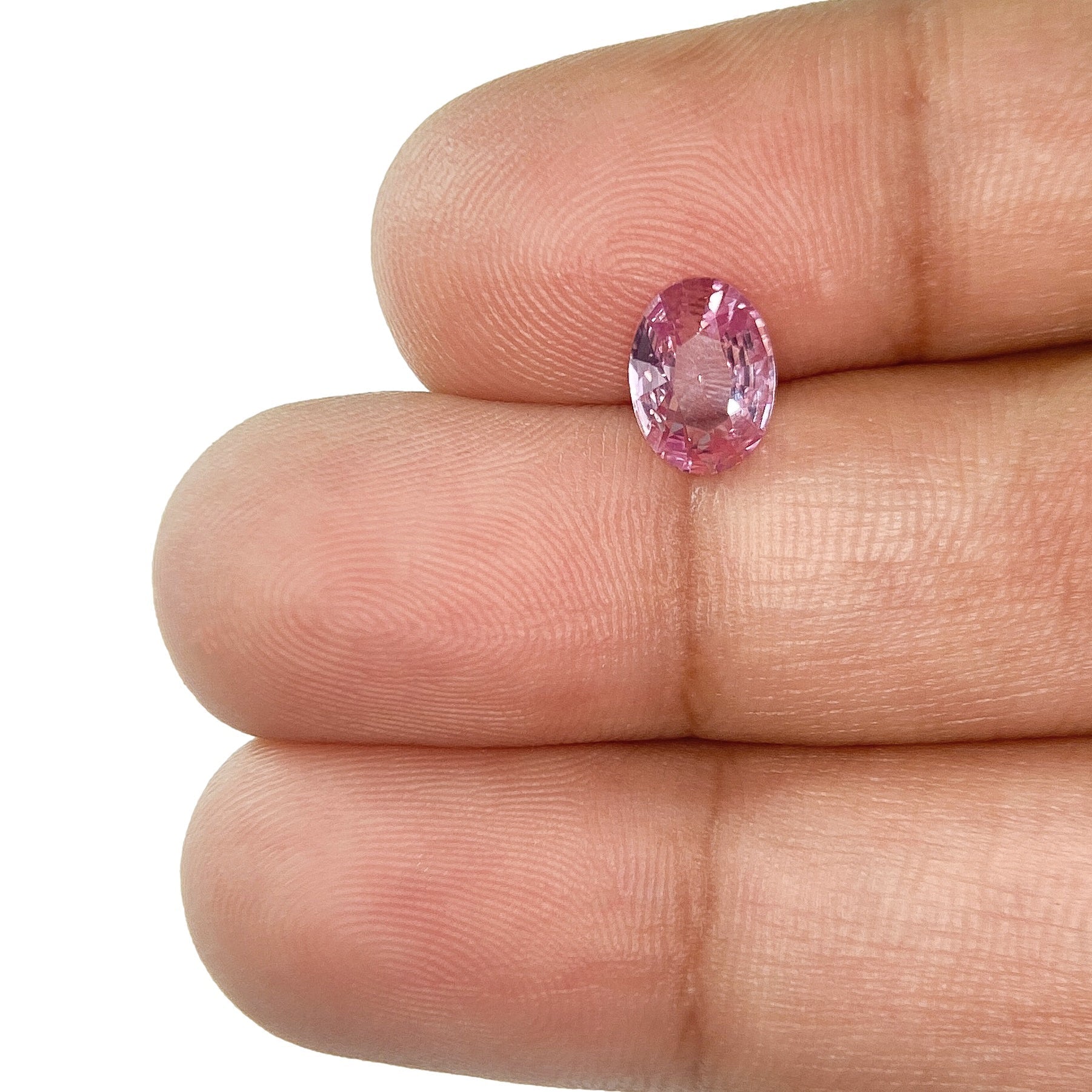 1.02ct | Brilliant Cut Oval Shape Pink Sapphire-Modern Rustic Diamond