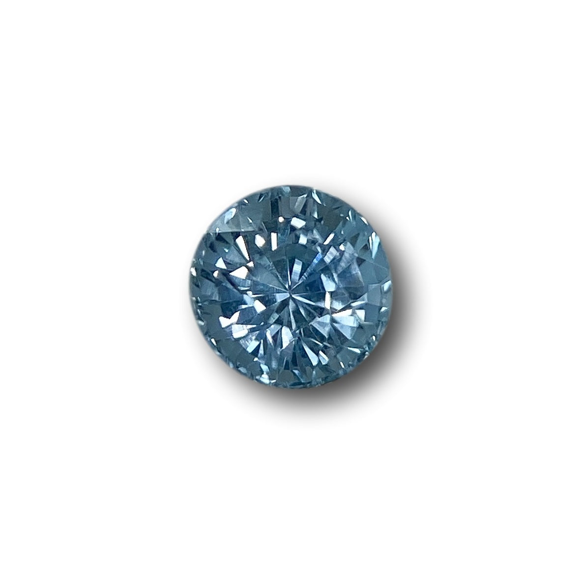 1.02ct | Brilliant Cut Round Shape Blue Montana Sapphire-Modern Rustic Diamond