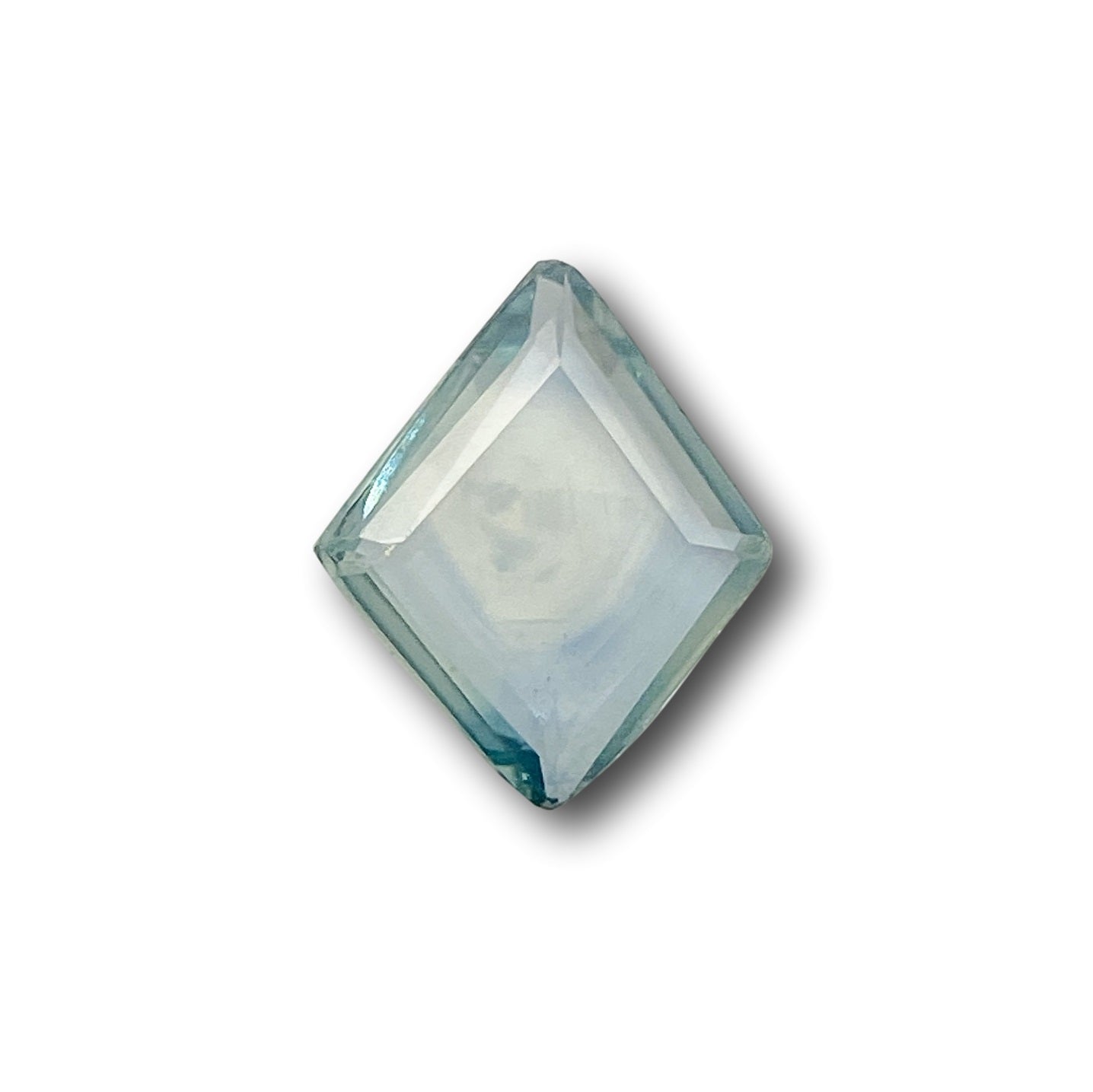 1.04ct | Portrait Cut Lozenge Shape Blue Montana Sapphire-Modern Rustic Diamond