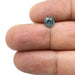 1.06ct | Brilliant Cut Round Shape Blue Montana Sapphire-Modern Rustic Diamond