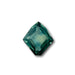 1.06ct | Step Cut Kite Shape Green Montana Sapphire-Modern Rustic Diamond