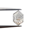 1.08ct | Salt & Pepper Rose Cut Hexagon Shape Diamond-Modern Rustic Diamond