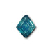 1.08ct| Step Cut Lozenge Shape Green Blue Montana Sapphire-Modern Rustic Diamond