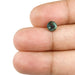 1.09ct | Brilliant Cut Round Shape Blue Green Montana Sapphire-Modern Rustic Diamond