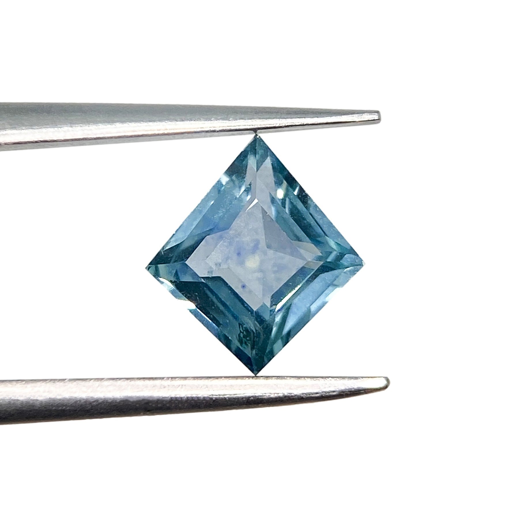 1.09ct | Step Cut Kite Shape Blue Montana Sapphire-Modern Rustic Diamond