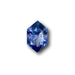 1.10ct | Brilliant Cut Hexagon Shape Blue Sapphire-Modern Rustic Diamond
