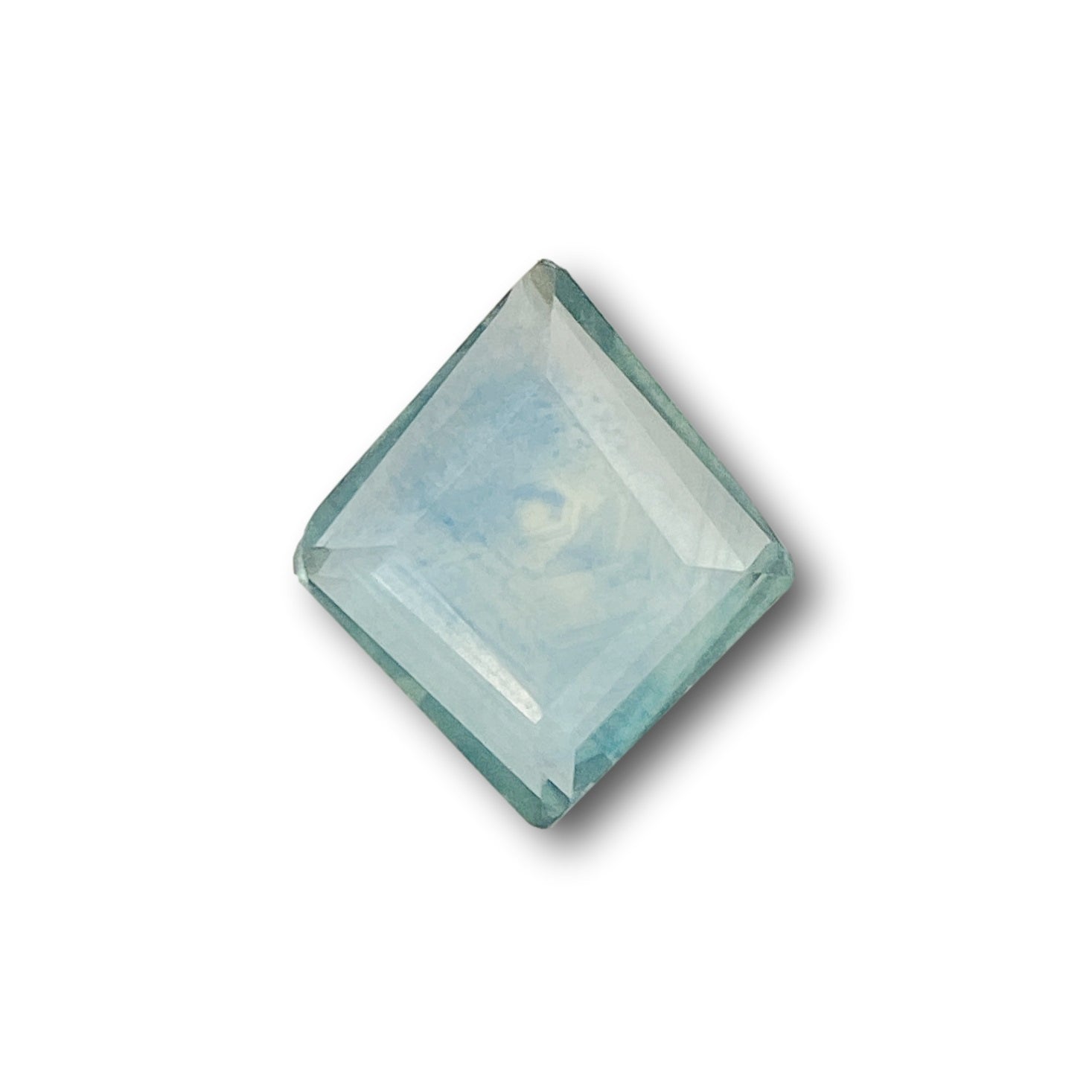 1.10ct | Portrait Cut Lozenge Shape Blue Montana Sapphire-Modern Rustic Diamond