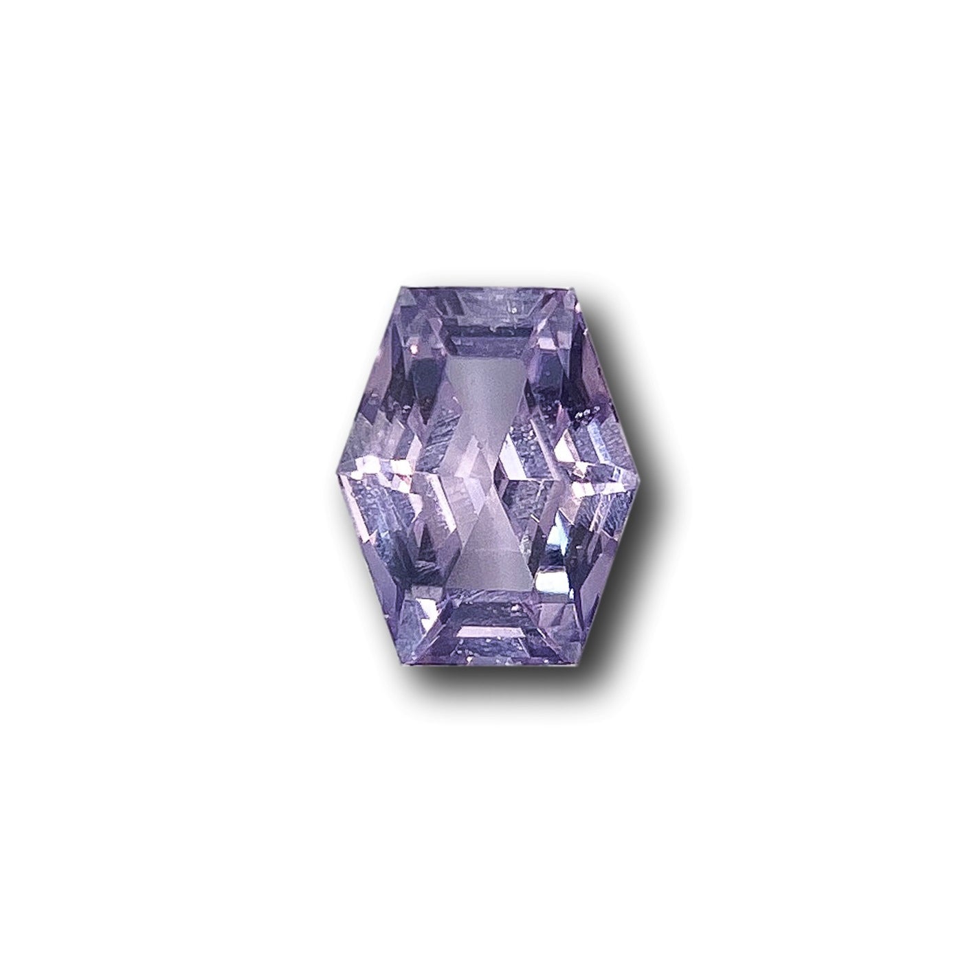 1.10ct | Step Cut Hexagon Shape Purple Sapphire-Modern Rustic Diamond
