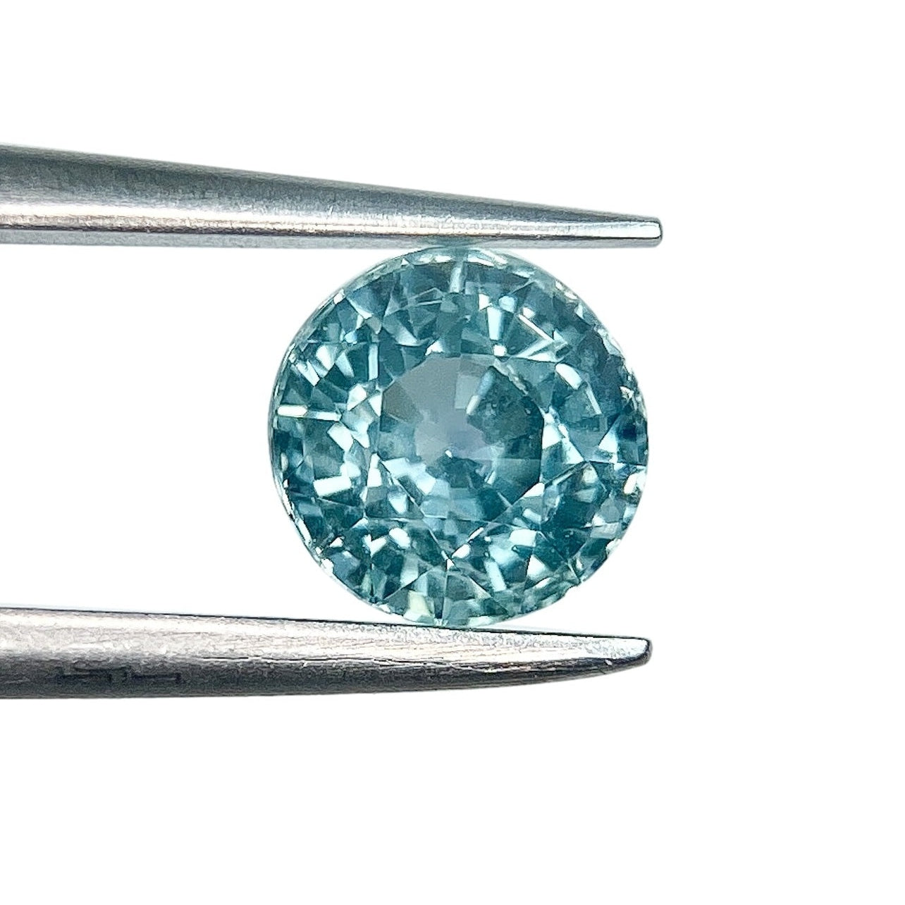 1.12ct | Brilliant Cut Round Shape Blue Montana Sapphire-Modern Rustic Diamond