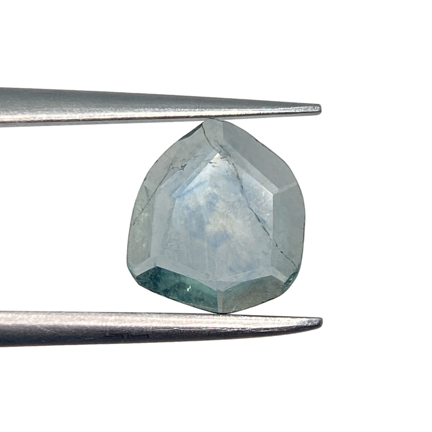 1.12ct | Portrait Cut Geometric Shape Blue Montana Sapphire-Modern Rustic Diamond