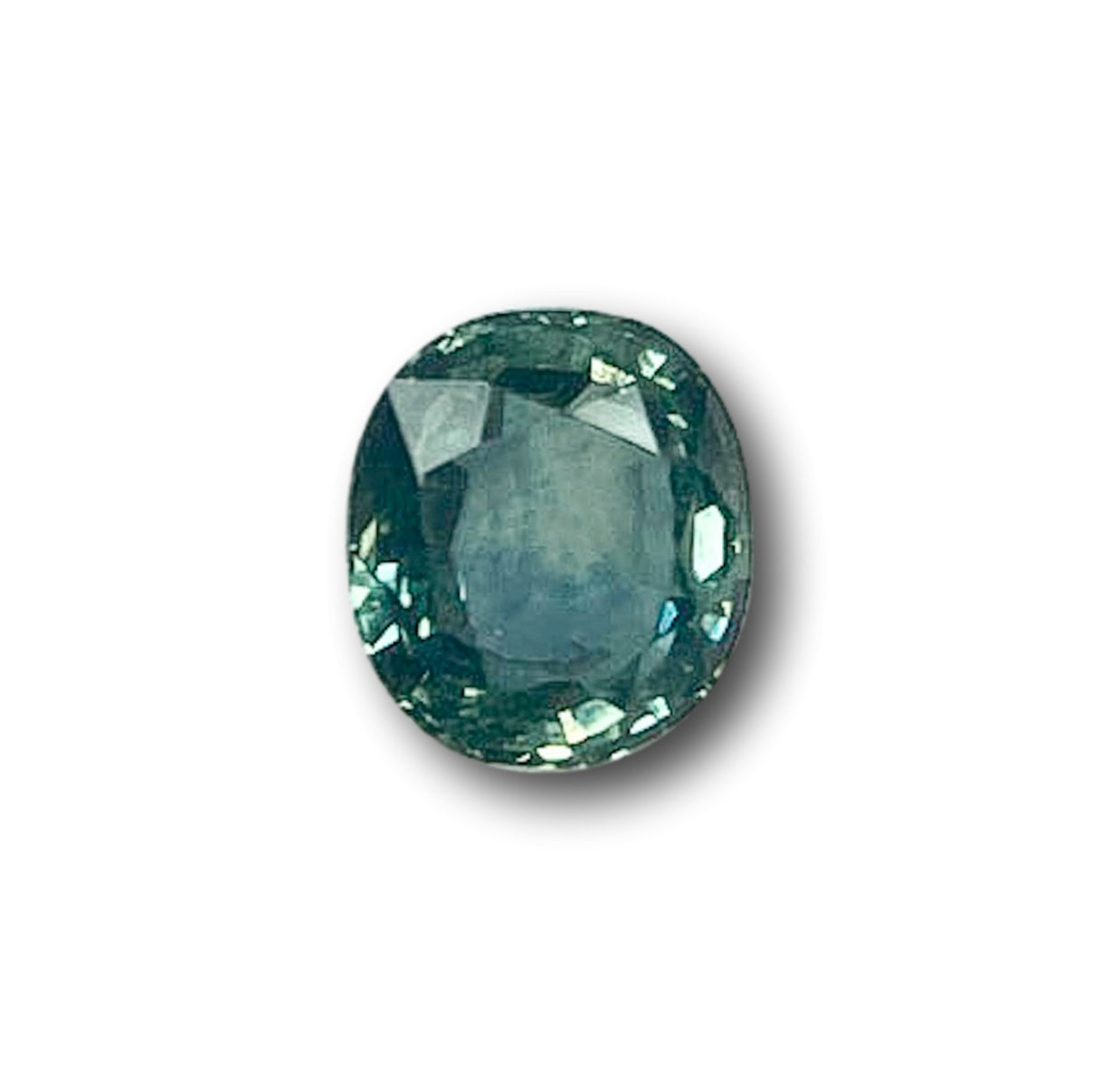 1.13ct | Brilliant Cut Cushion Shape Blue Green Montana Sapphire-Modern Rustic Diamond