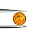 1.13ct | Brilliant Cut Round Shape Orange Montana Sapphire-Modern Rustic Diamond