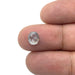 1.14ct | Salt & Pepper Rose Cut Oval Shape Diamond-Modern Rustic Diamond