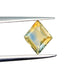 1.14ct | Step Cut Lozenge Shape Yellow Montana Sapphire-Modern Rustic Diamond