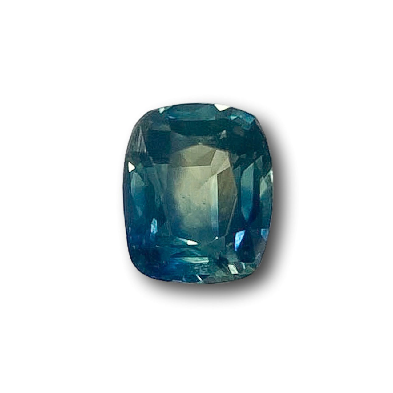 1.15ct | Brilliant Cut Cushion Shape Blue Montana Sapphire-Modern Rustic Diamond